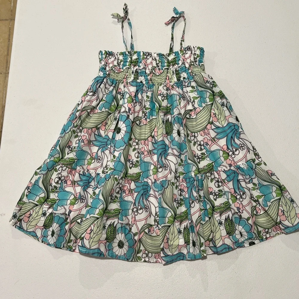 Janie and Jack The Leilani Floral Smocked Sundress 5
